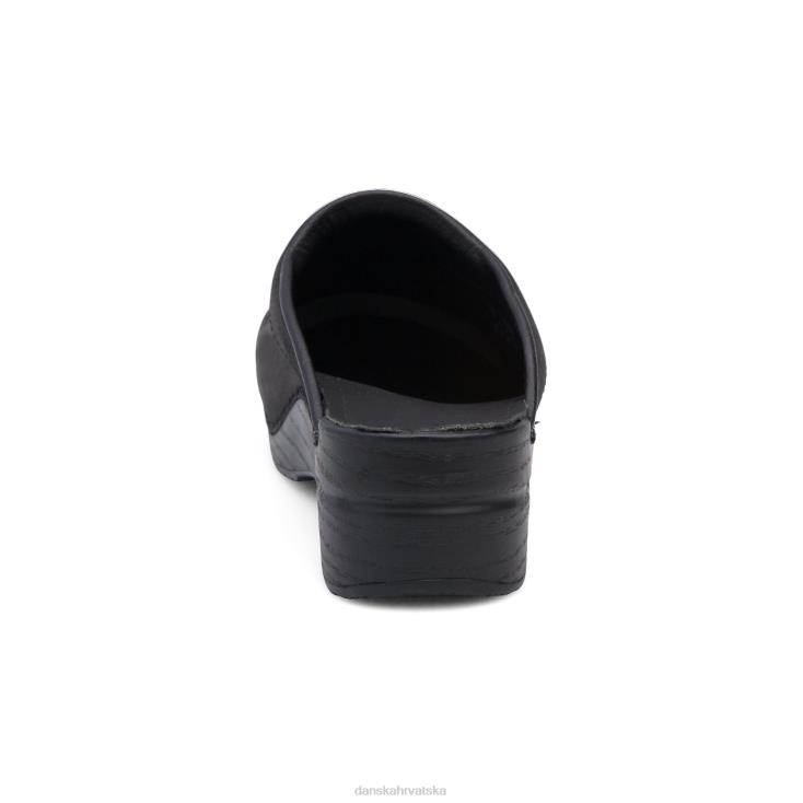 muškarci crno nauljen natikače i natikače Dansko karl LX08Z280