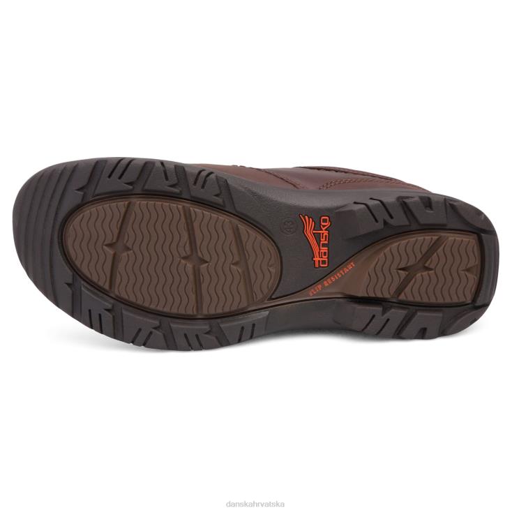 muškarci smeđa distressed natikače i natikače Dansko wynn LX08Z276