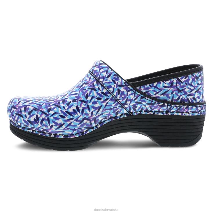 žene plava crtica koža klompe Dansko To je profesionalac LX08Z43