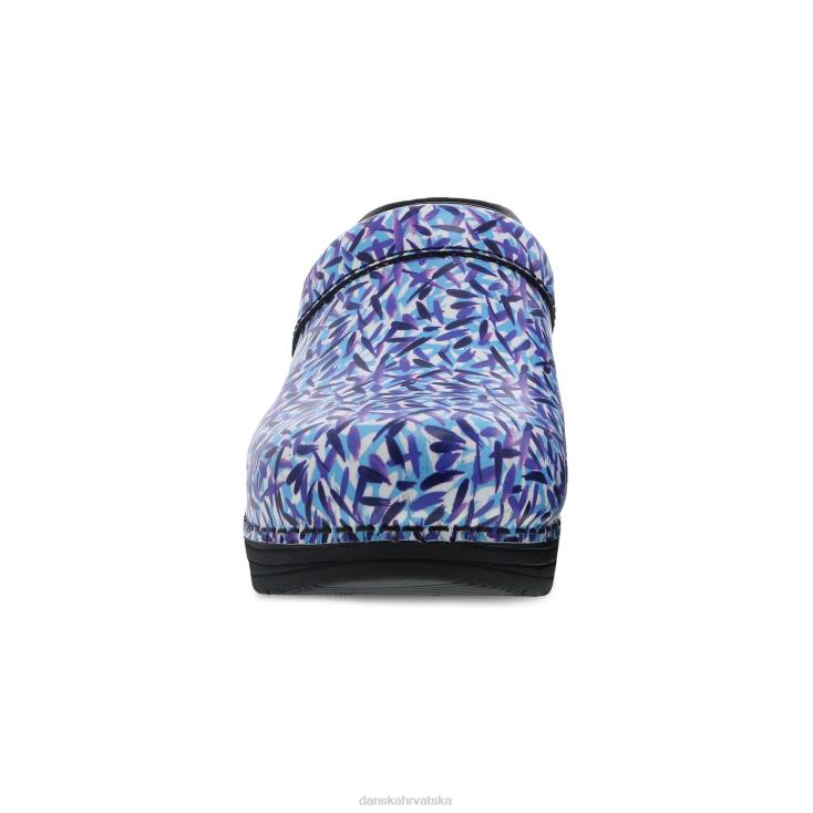 žene plava crtica koža klompe Dansko To je profesionalac LX08Z43