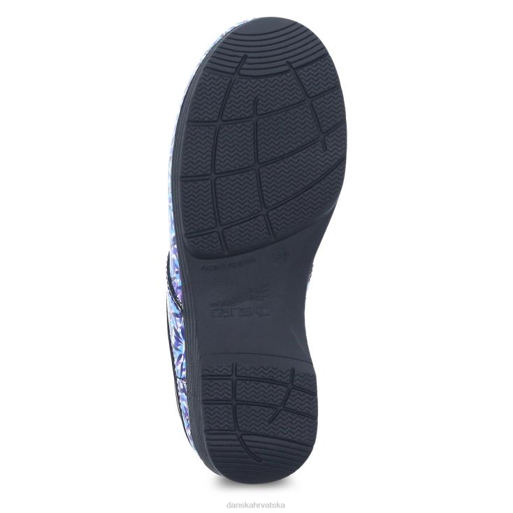 žene plava crtica koža klompe Dansko To je profesionalac LX08Z43