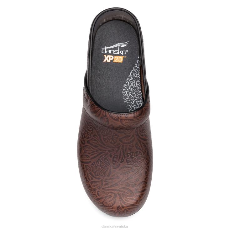 žene smeđi cvjetni alat klompe Dansko xp 2.0 LX08Z12