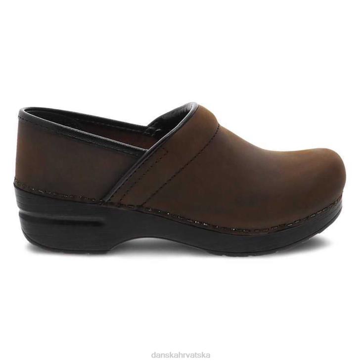 žene starinsko smeđe nauljeno klompe Dansko personalizirani široki pro LX08Z50