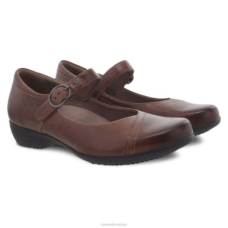 žene kesten brunished calf mary janes Dansko favna LX08Z152