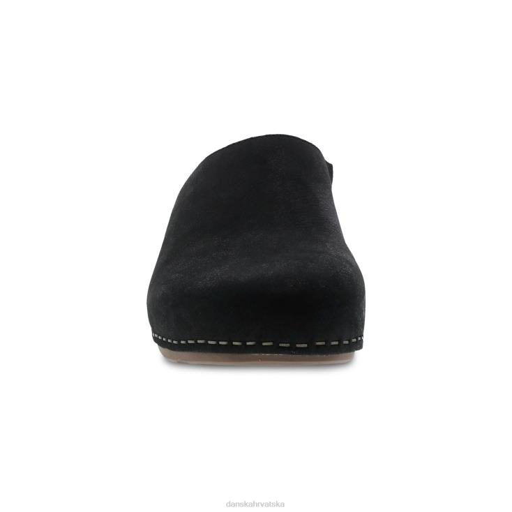 žene crni mljeveni nubuk mule i natikače Dansko talulah LX08Z187