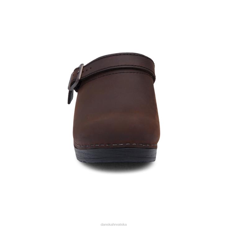 žene starinsko smeđa/crna mule i natikače Dansko ingrid LX08Z170