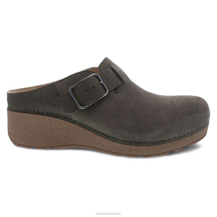 žene taupe mljeveni nubuk mule i natikače Dansko caia LX08Z184