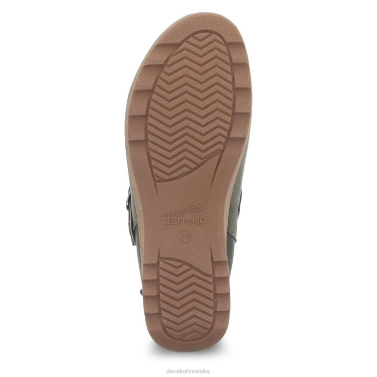 žene taupe mljeveni nubuk mule i natikače Dansko caia LX08Z184