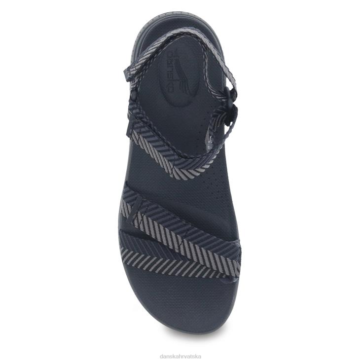 žene crna mreža u obliku riblje kosti sandale Dansko racquel LX08Z68