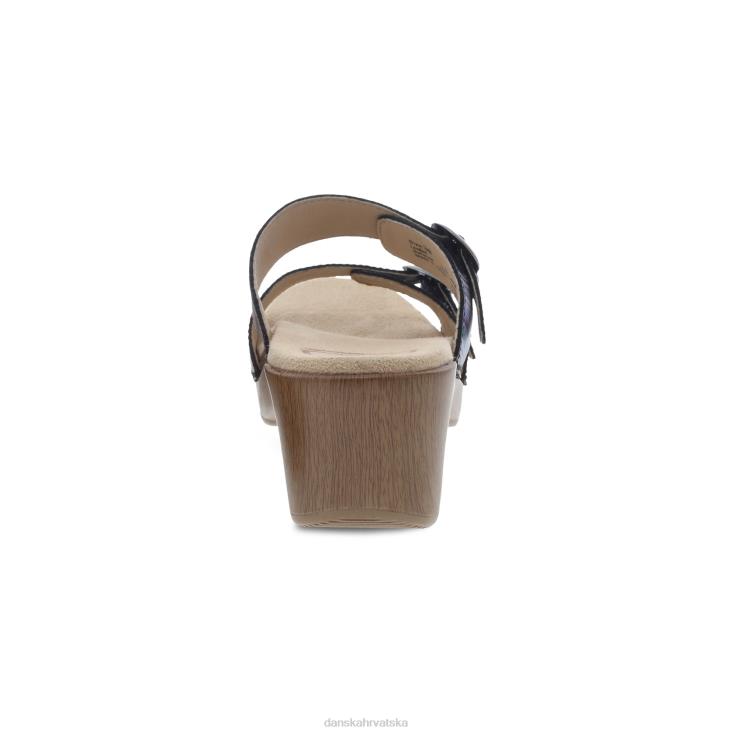 žene koža s metalnim prugama sandale Dansko sophie metalik pruga LX08Z136