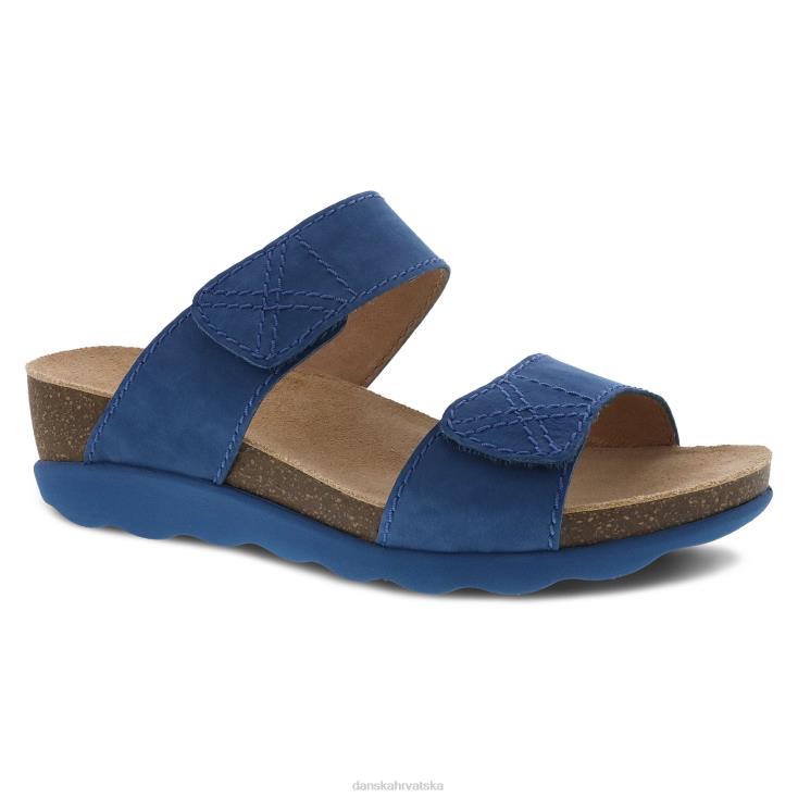 žene plavi mljeveni nubuk sandale Dansko maddy LX08Z149