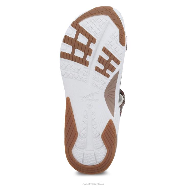 žene smeđa višestruka mreža sandale Dansko rozeta LX08Z73