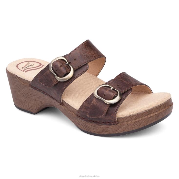 žene teak vintage pull up sandale Dansko sophie LX08Z138