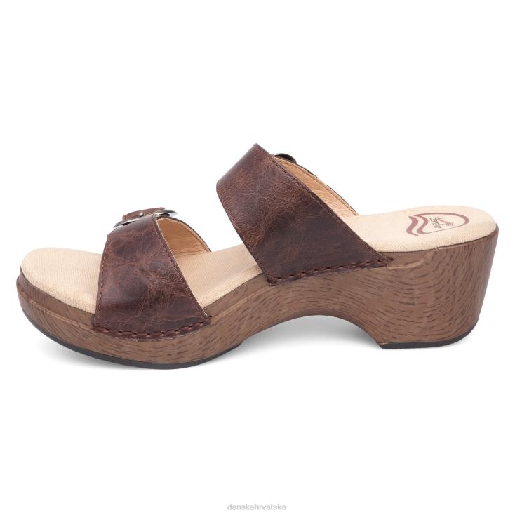 žene teak vintage pull up sandale Dansko sophie LX08Z138