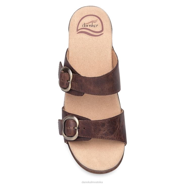žene teak vintage pull up sandale Dansko sophie LX08Z138